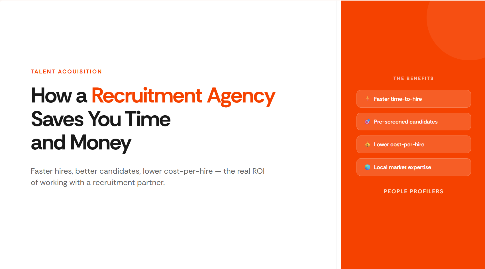 recruitment agency benefits